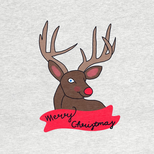 Merry Christmas from Rudolph by maddie55meadows